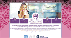 Desktop Screenshot of femicaresurgery.com